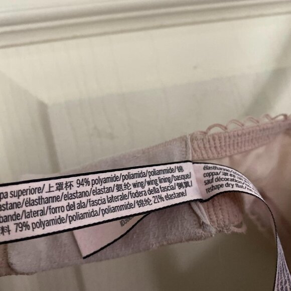 Victoria's Secret Women's Pink Dream Angels Lined Demi Lace Bra Size 34DD - Picture 5 of 8